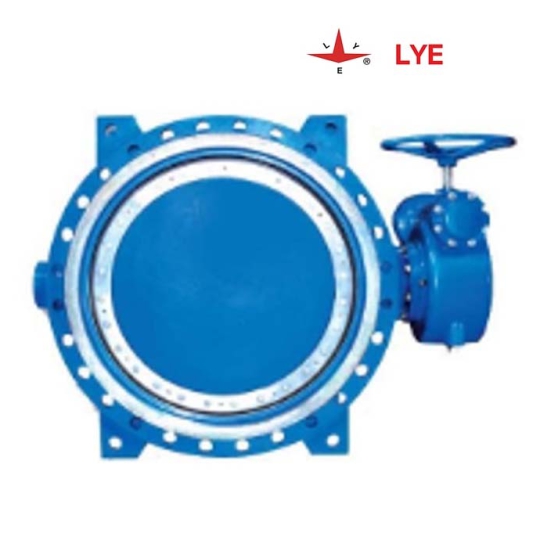 Van bướm hai mặt bích lệch tâm kép LYE